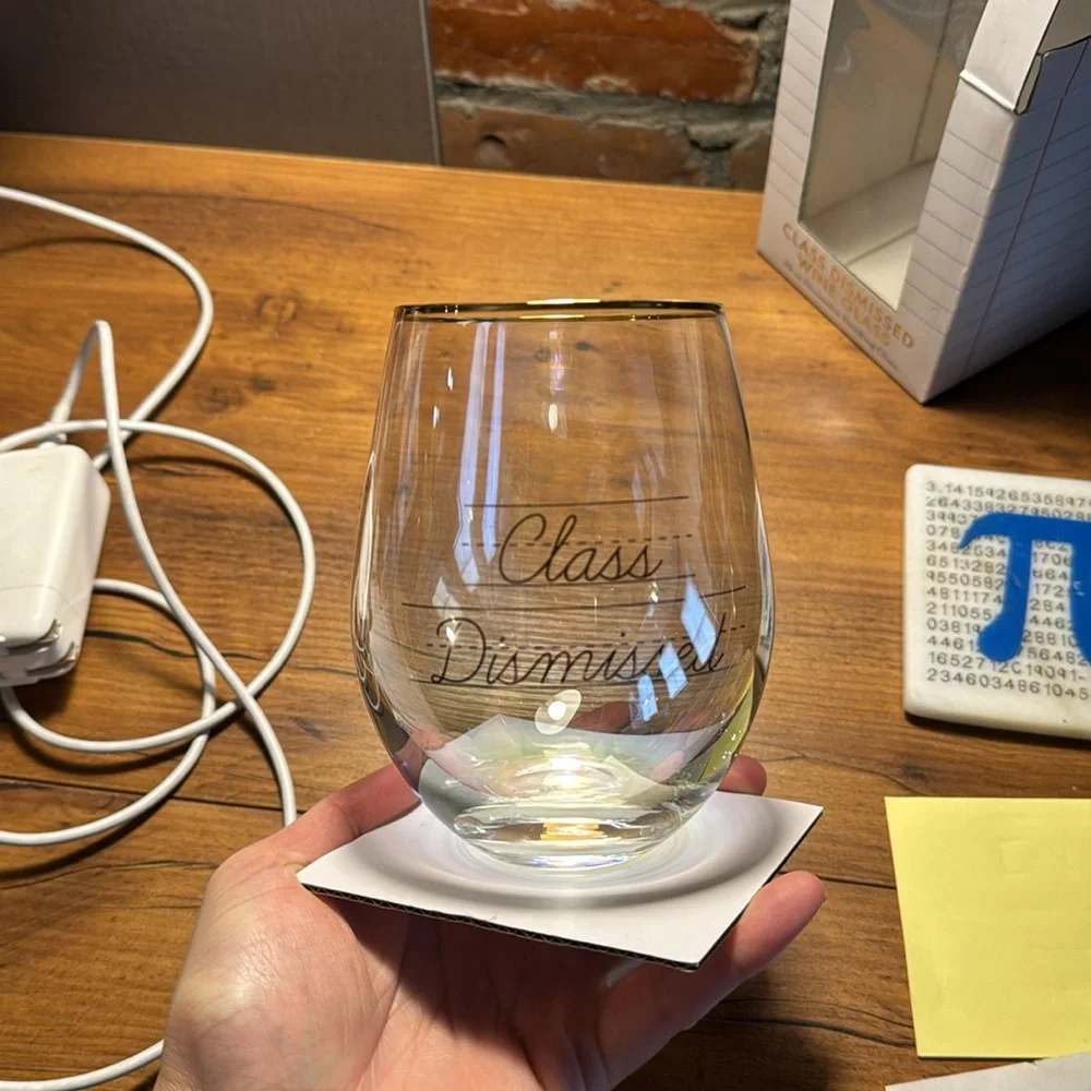 Graduation wine glass